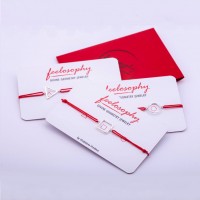 Сребърни гривни червен конец Feelosophy Bliss - комплект